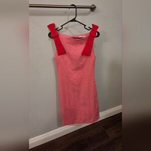 Review Couture Elegant Red Sleeveless Dress